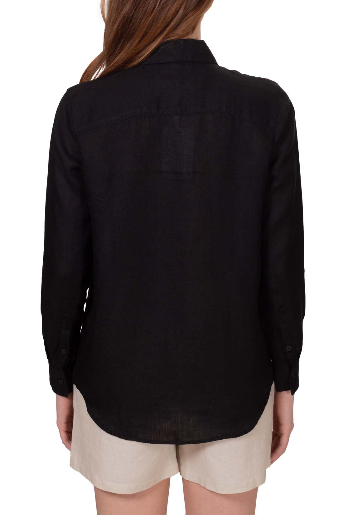 TOMMY HILFIGER - Women's relaxed linen shirt-2