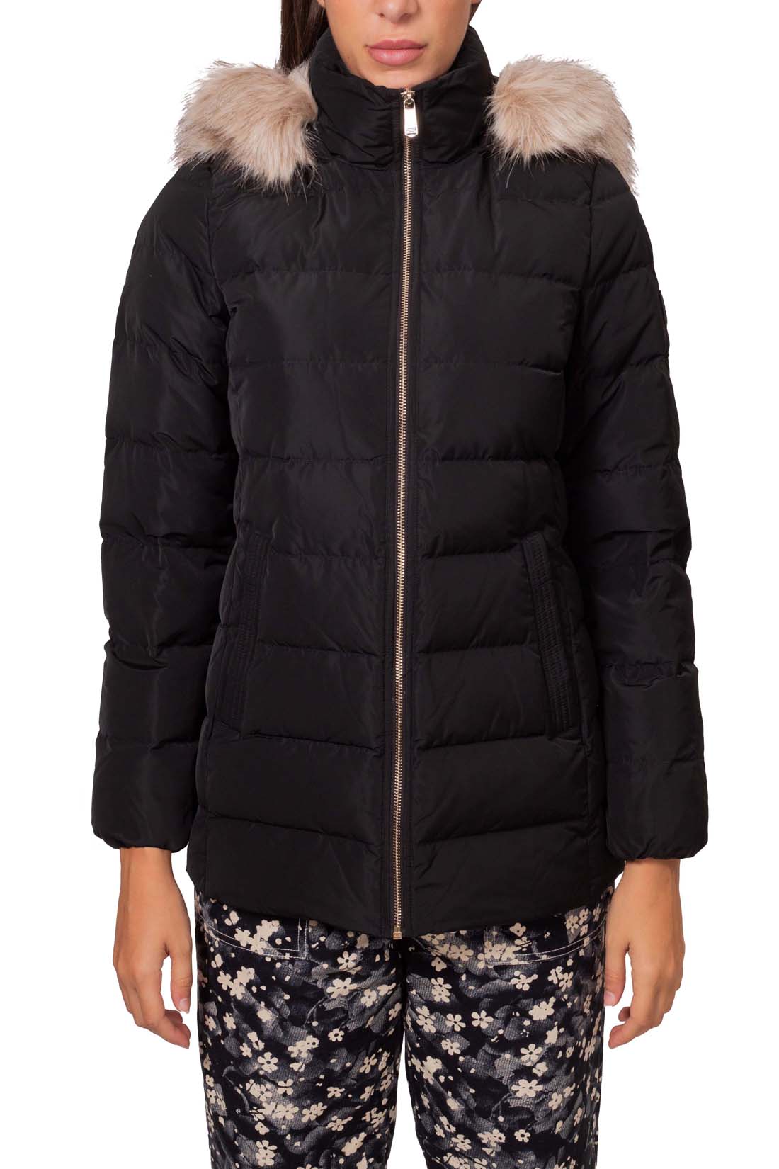 TOMMY HILFIGER - Women's water-repellent down jacket with faux-fur detail  - Size XL-5