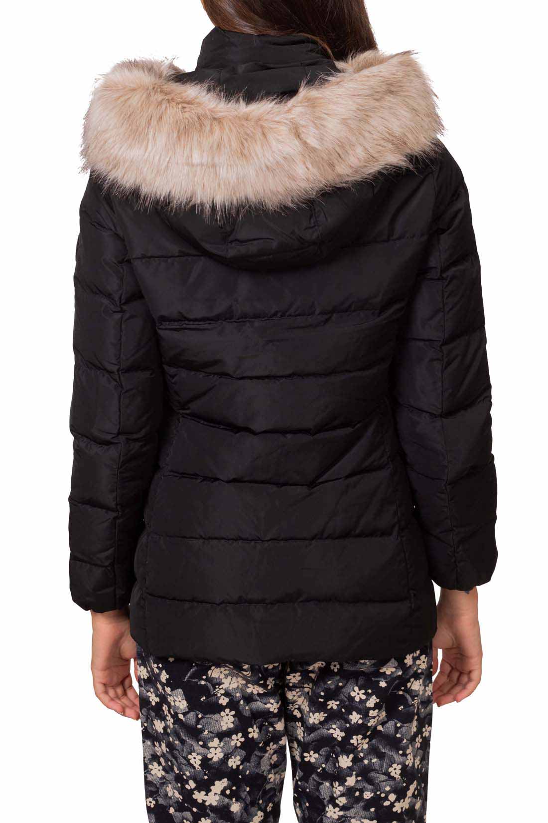 TOMMY HILFIGER - Women's water-repellent down jacket with faux-fur detail  - Size XL-15