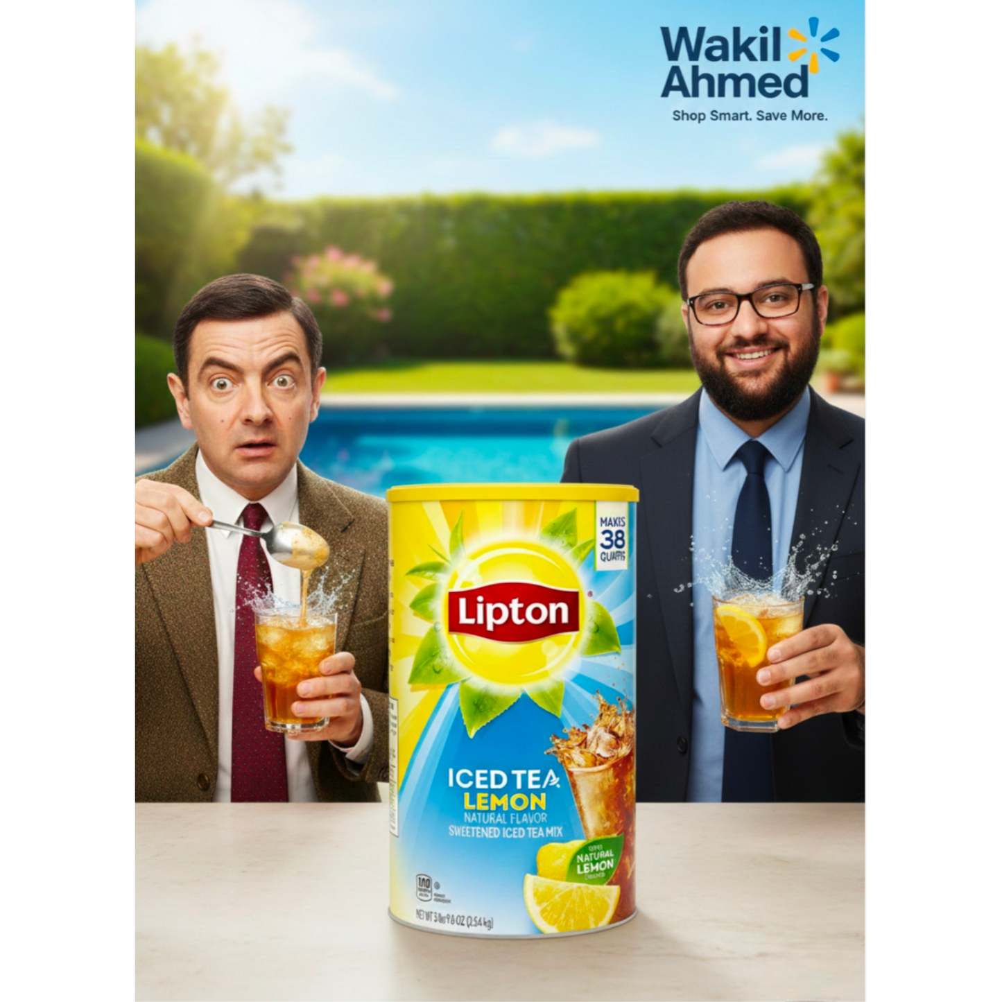 Lipton Lemon Iced Tea Mix 89.8 oz Sweetened Instant Powder 5 pk.