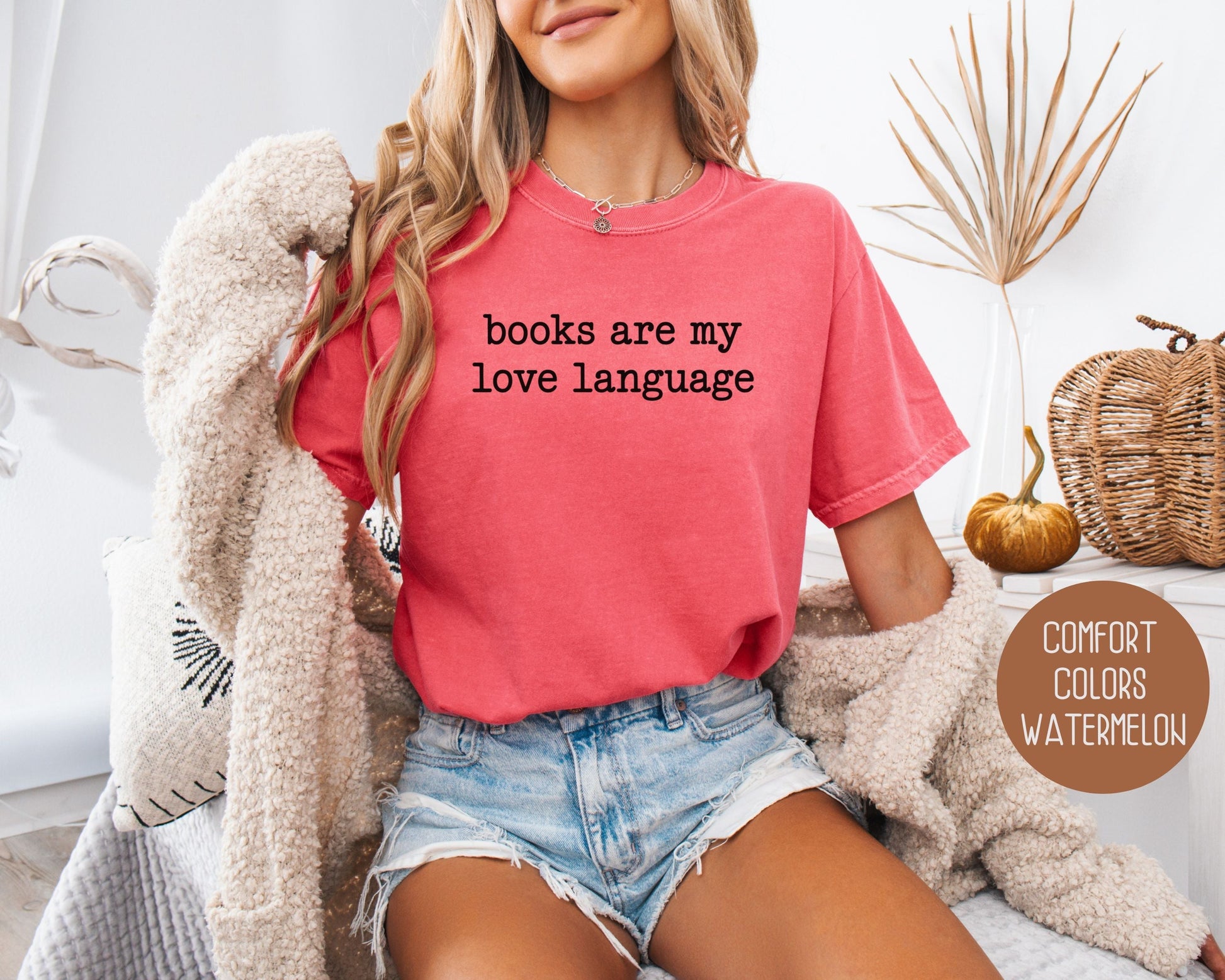 Books are My Love Language Comfort Colors Shirt-11