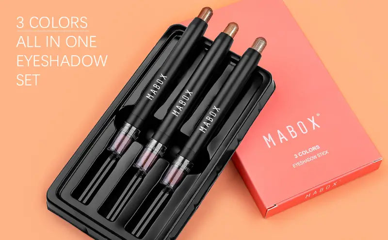 Metallic Eyeshadow Stick Set - 6 Creamy Pencils