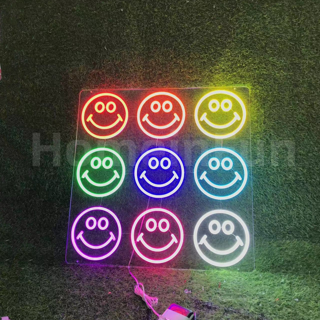 Smile Face 15" Led Neon Sign-3