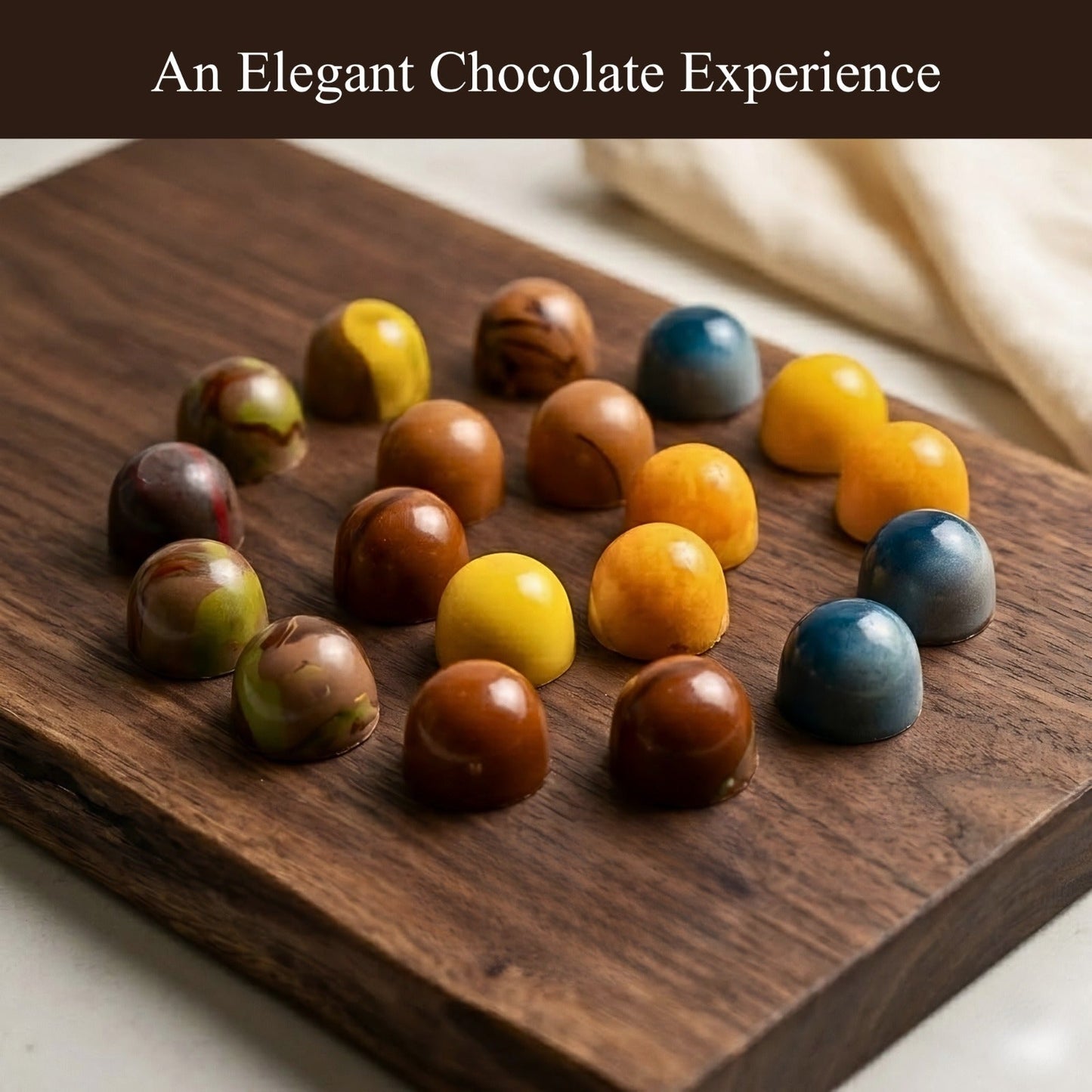 Andy Anand Sugar-Free Monet Chocolate Truffles & Pralines, 25 pc – 60% Cacao, Keto & Diabetic-Friendly, Luxury Birthday & Holiday Gift Box