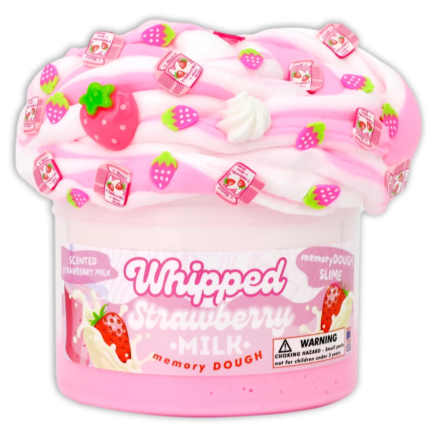 Whipped Strawberry Milk Dope Slime