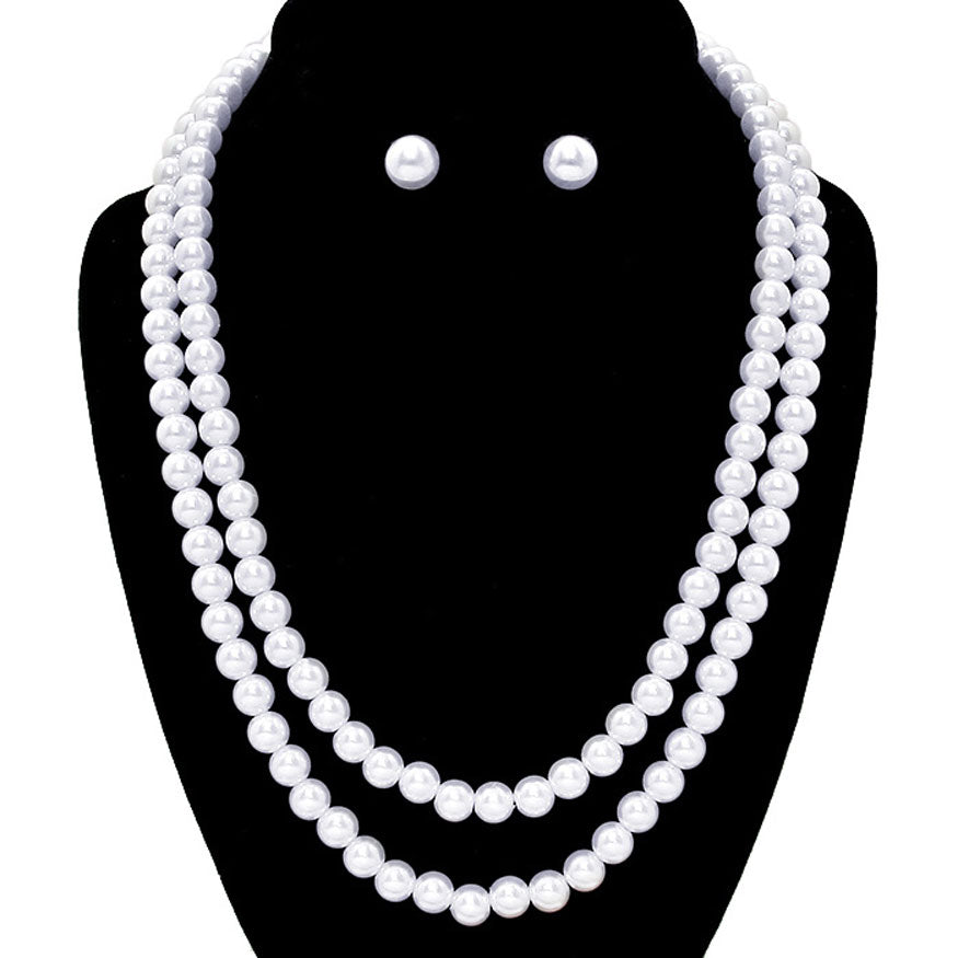 Pearl Necklaces with Matching Earrings