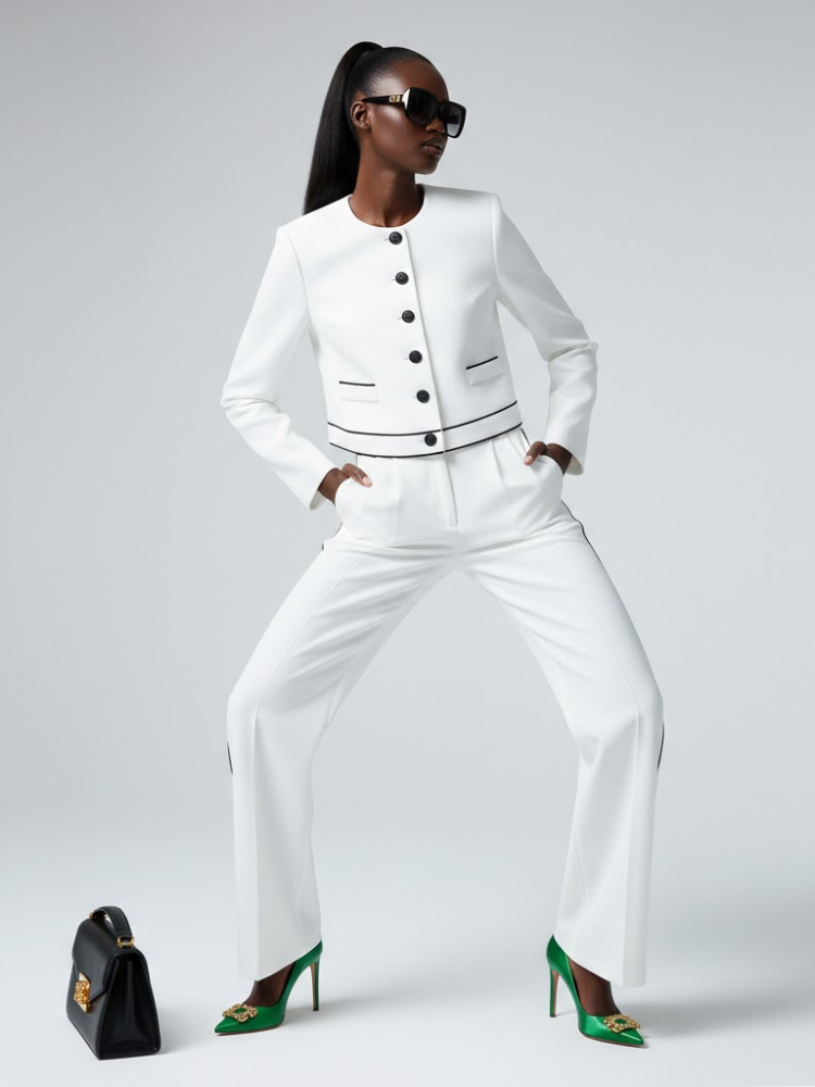 White MADISON Suit Jacket & Pants Prêt-à-Porter BYMANYC ® New York-2