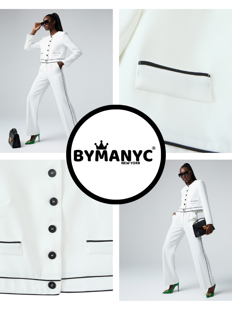 White MADISON Suit Jacket & Pants Prêt-à-Porter BYMANYC ® New York-3