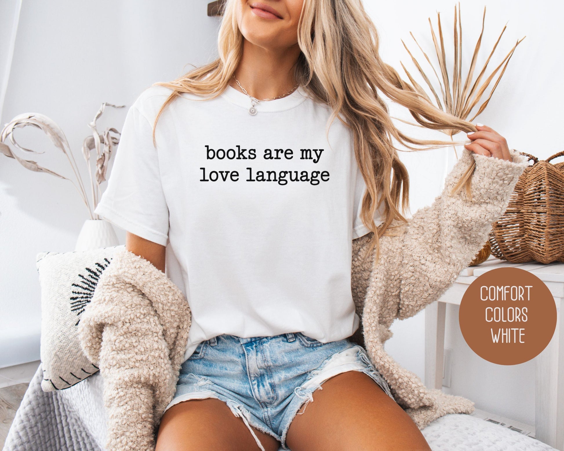 Books are My Love Language Comfort Colors Shirt-12