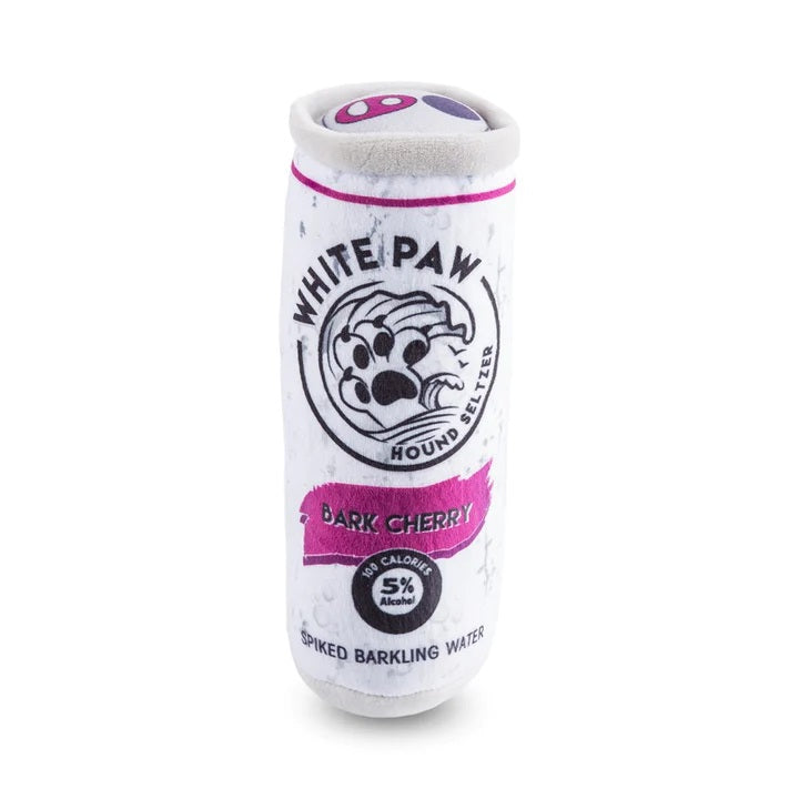 White Paw Spiked Barkling Water Plush Dog Toy