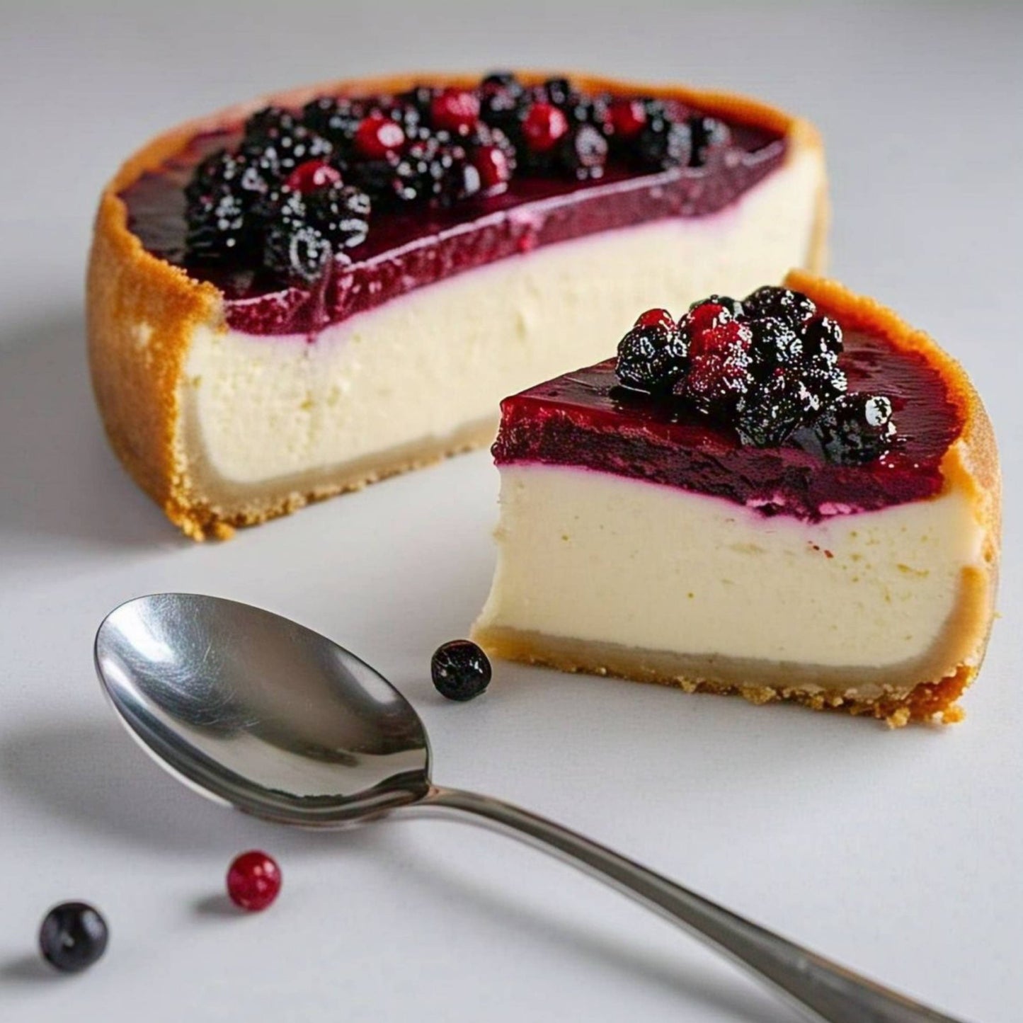 Andy Anand Wild Berry Cheesecake, 9-Inch, 2.8 lb – Luxuriously Creamy, Traditional Recipe, No Preservatives, Birthday & Holiday Gift Box