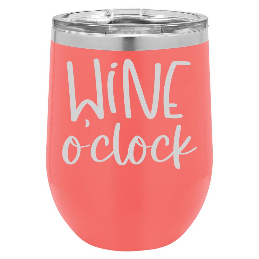 Wine O'Clock 12 oz Polar Camel Wine Tumbler