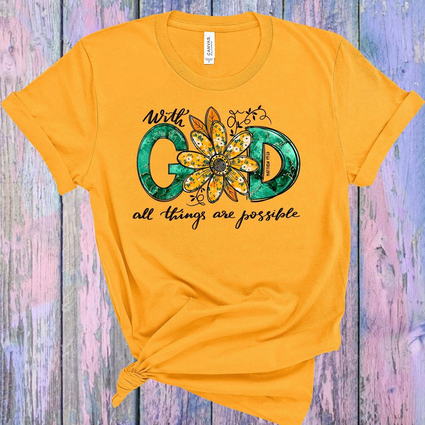 With God All Things are Possible Graphic Tee