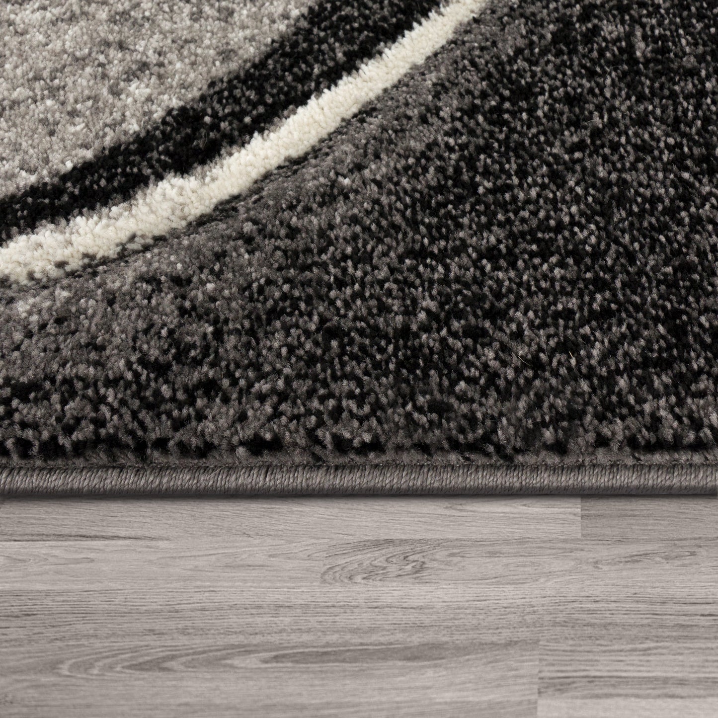 Modern Living Room Rug Brilliance Abstract Design - Grey-2