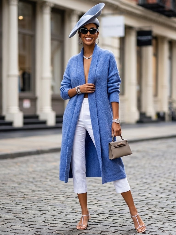 Woman's Cardigan STUYVESANT New Collection FASHION CHIC - BYMANYC ® New York-0