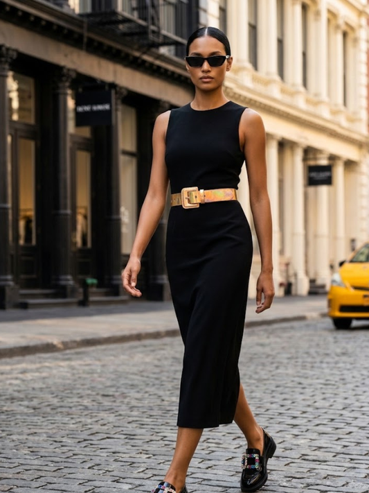 Women's Belts: CHELSEA ART NYFW BYMANYC ® New York - Artisan Woven-0