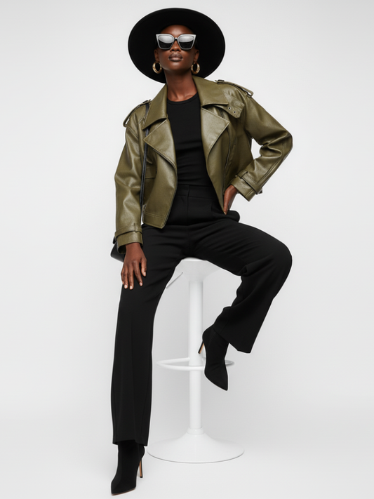 Women's Biker Jacket GREENWICH VILLAGE ECO FASHION BYMANYC ® New York-0