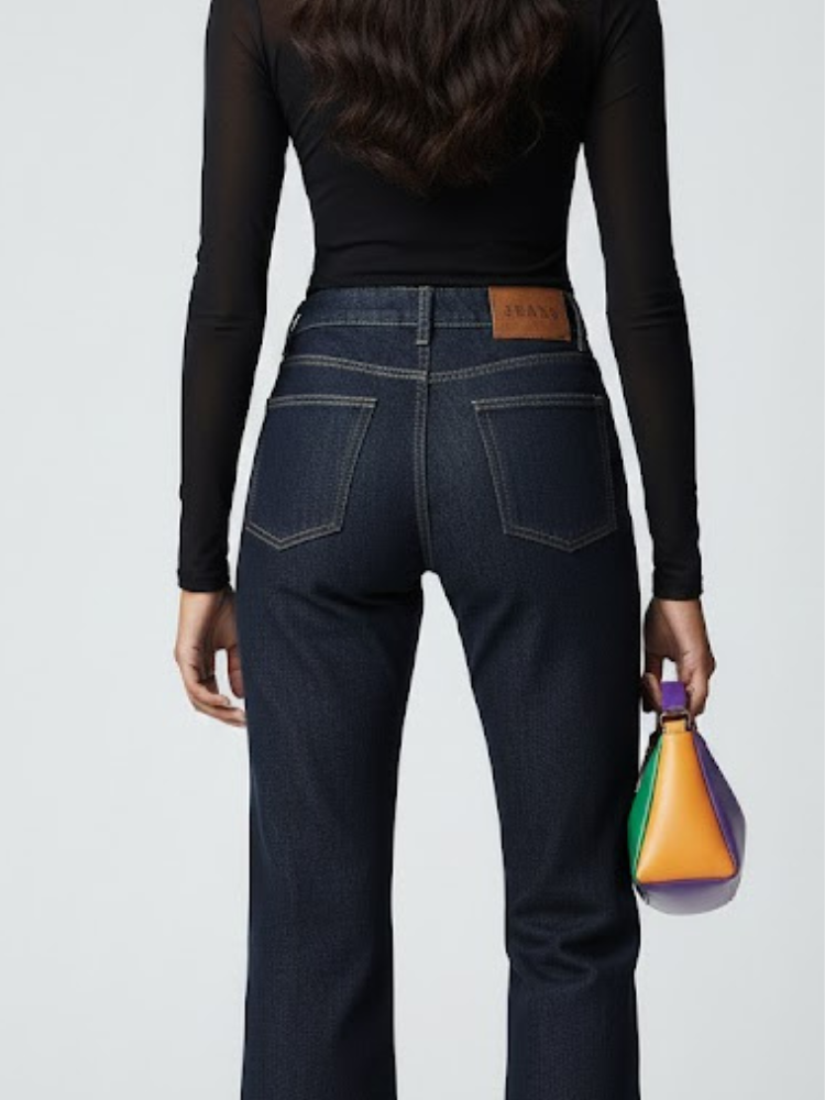 Women's Denim Trousers HUDSON YARDS NYFW New Colecction BYMANYC ® New York-1