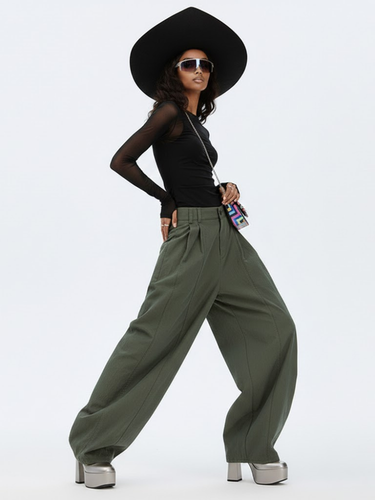 Women's Extra Wide Trousers BUSHWICK NYFW New Colecction BYMANYC ® New York-2