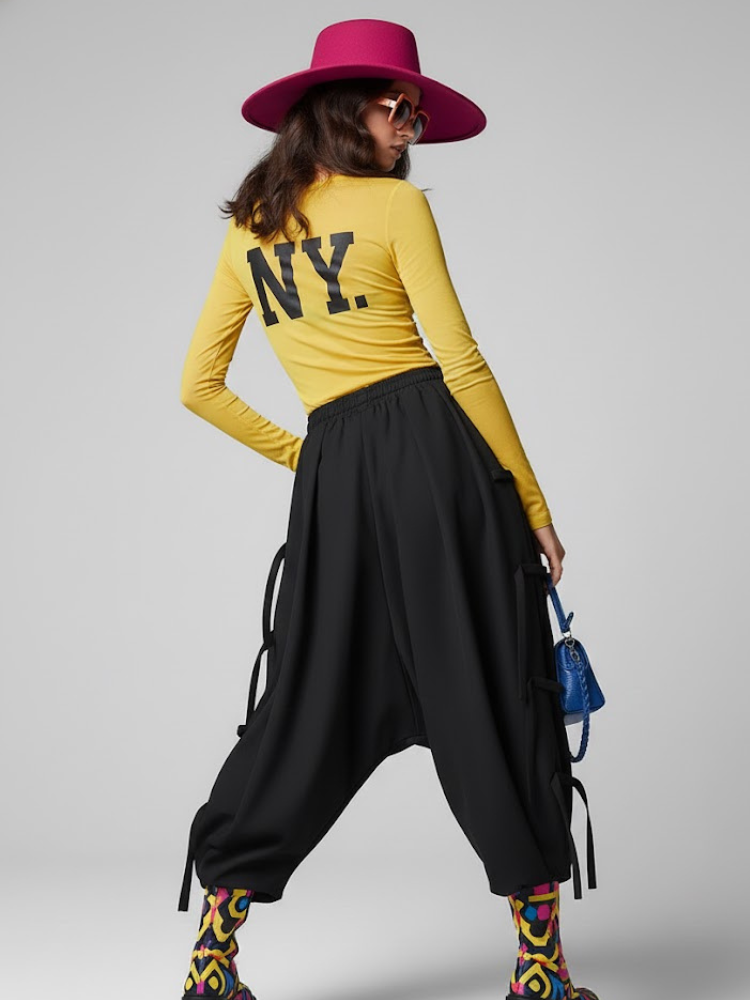 Women's Extra Wide Trousers FLATIRON NYFW New Colecction BYMANYC ® New York-1