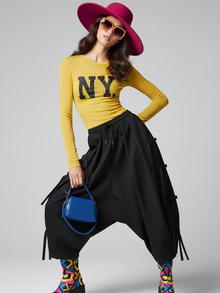 Women's Extra Wide Trousers FLATIRON NYFW New Colecction BYMANYC ® New York-2