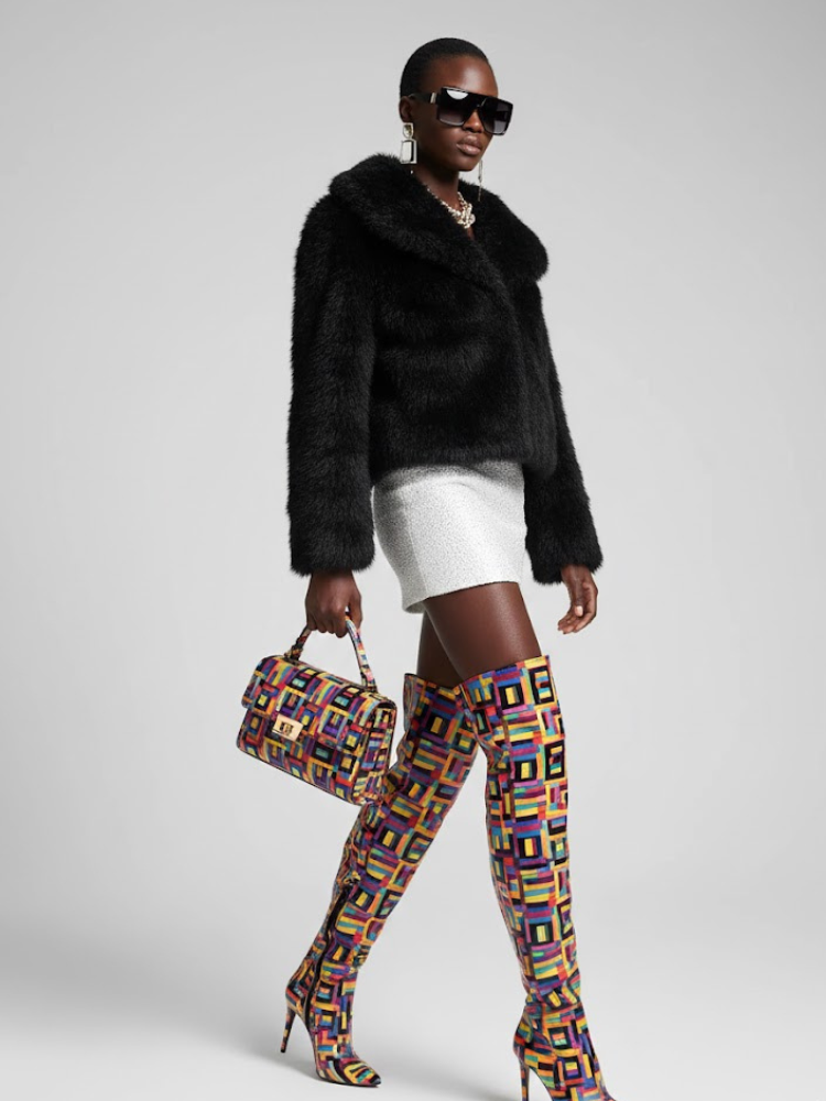 Women's Faux Fur Jacket CHELSEA New Collection Couture in Manhattan BYMANYC ® New York-1