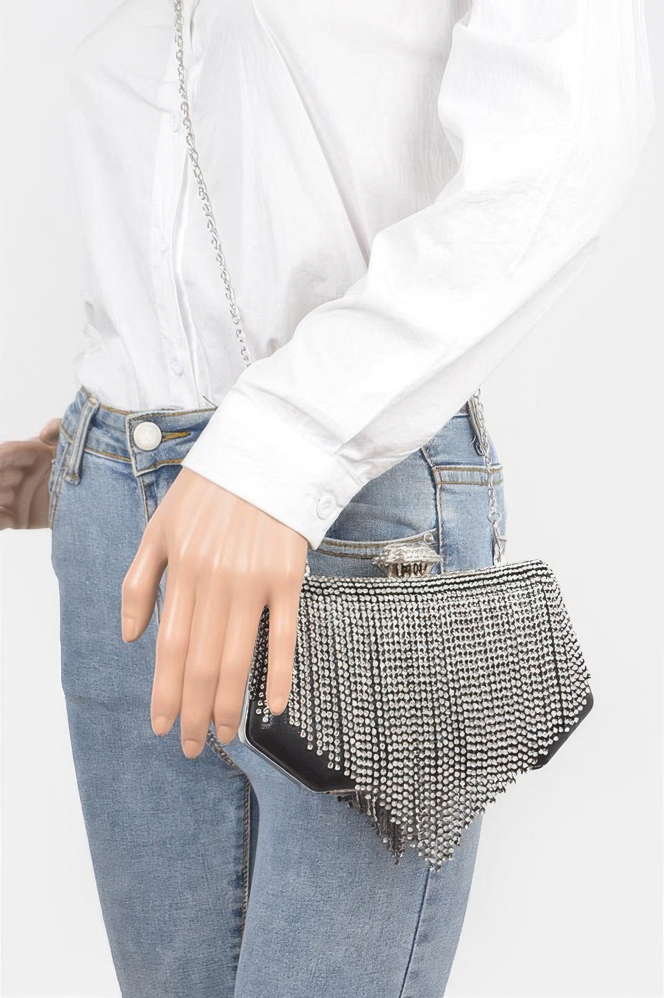 Women's Handbag Fringe Clutch - CHELSEA - BYMANYC ® New York-3
