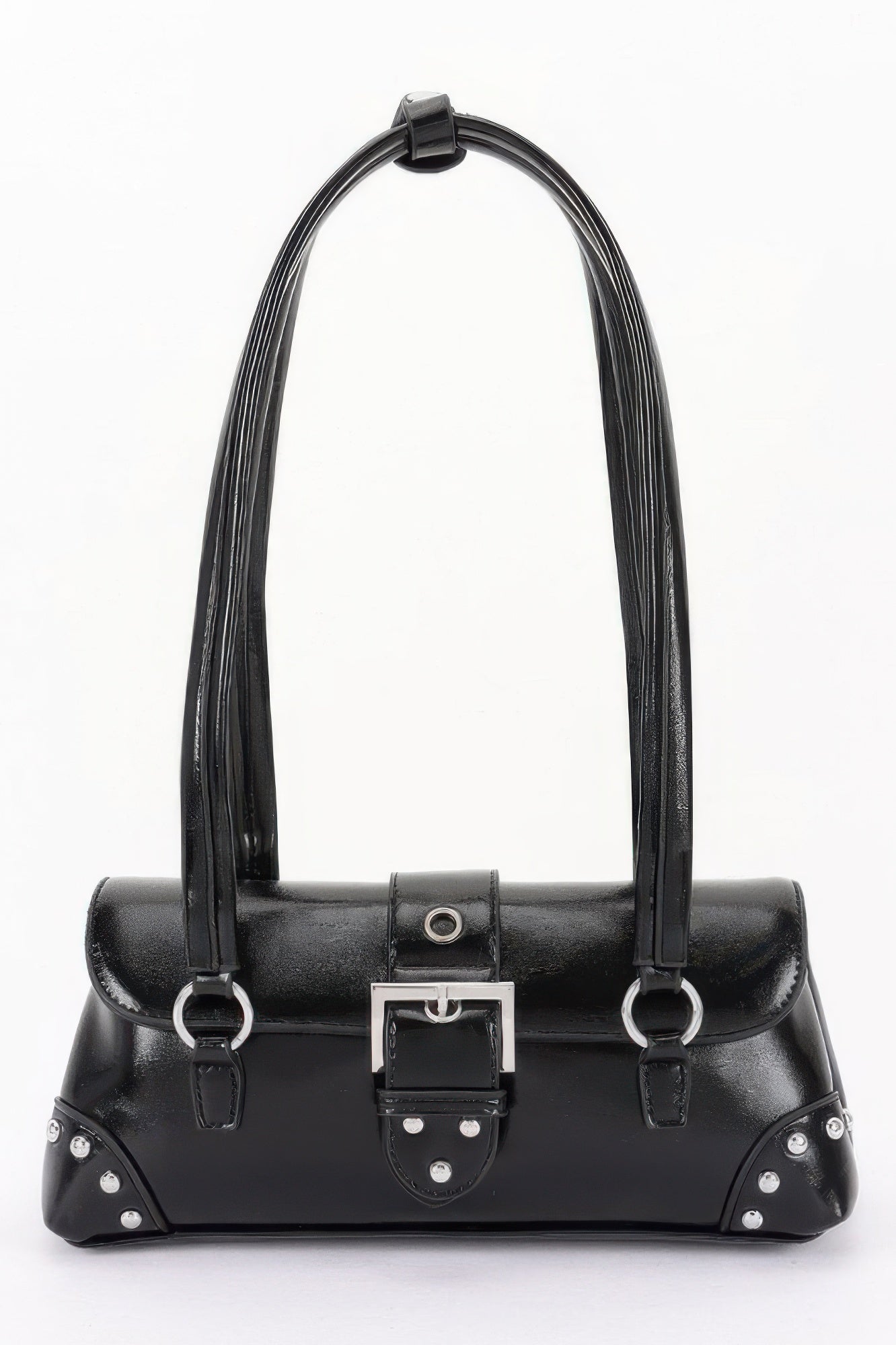 Women's Handbag Metal Studded Shoulder Bag - CHELSEA - BYMANYC ® New York-0
