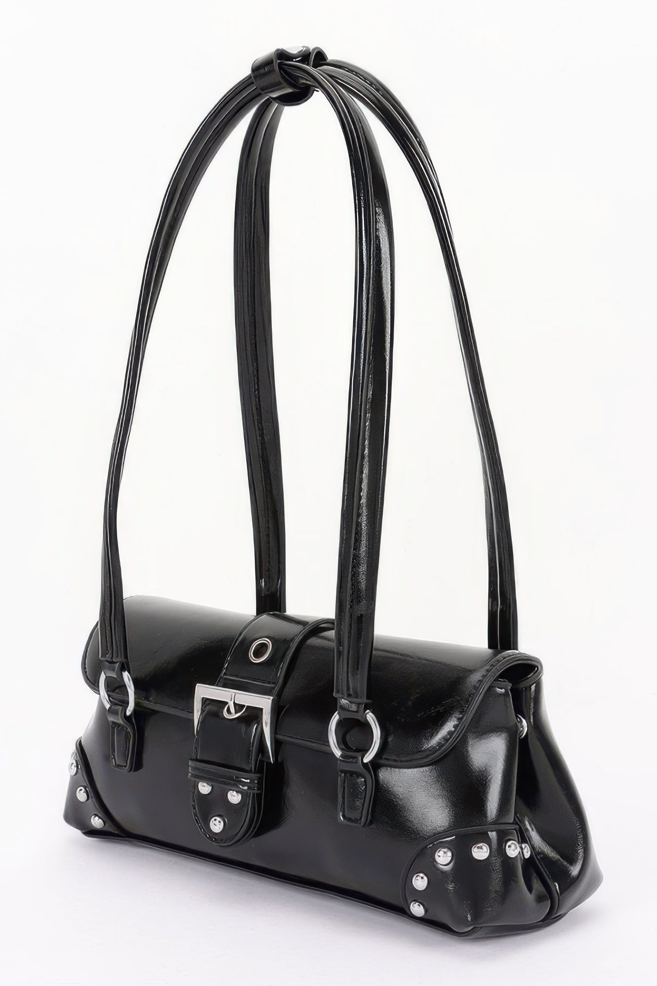 Women's Handbag Metal Studded Shoulder Bag - CHELSEA - BYMANYC ® New York-1