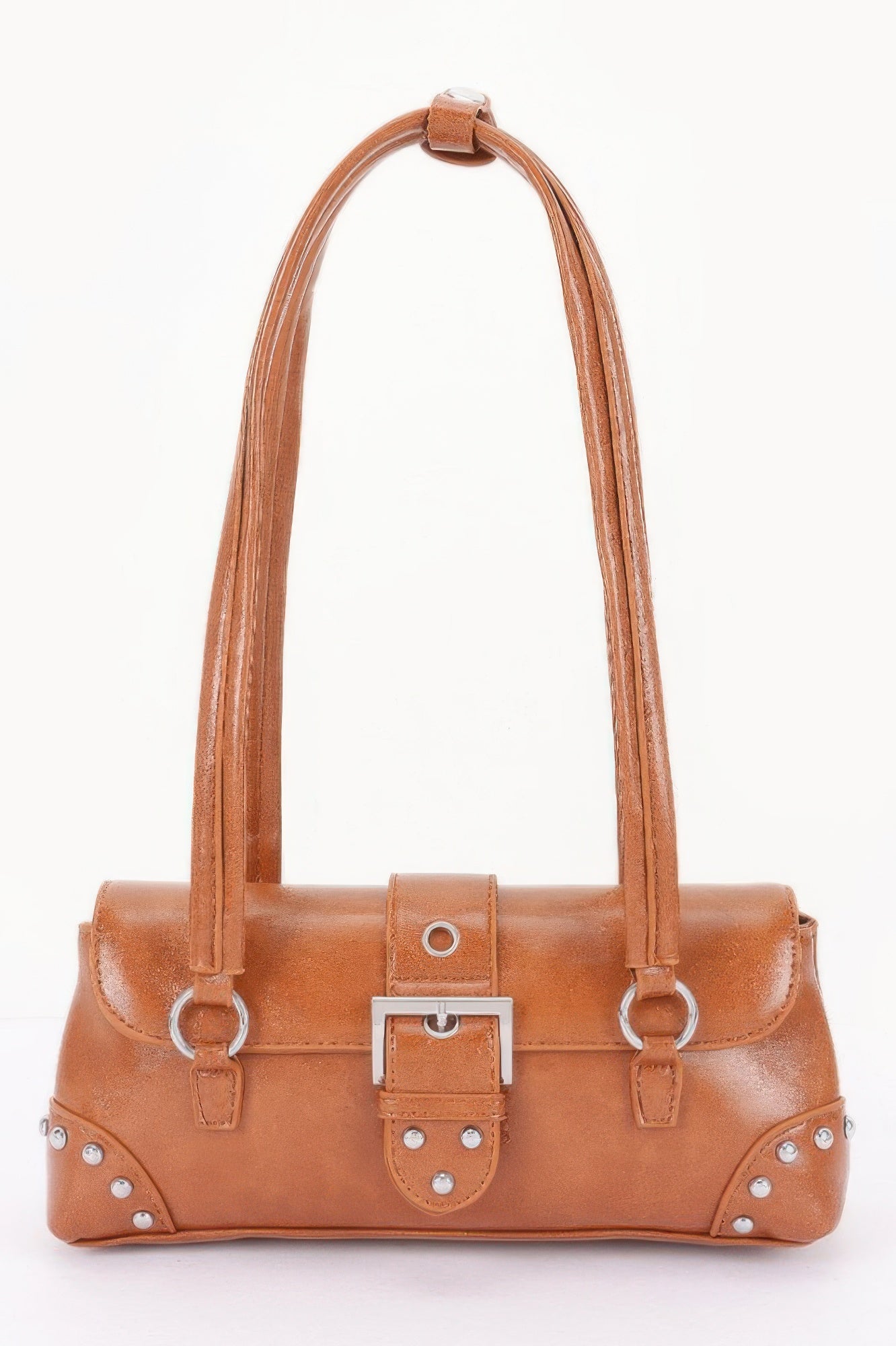 Women's Handbag Metal Studded Shoulder Bag - CHELSEA - BYMANYC ® New York-5
