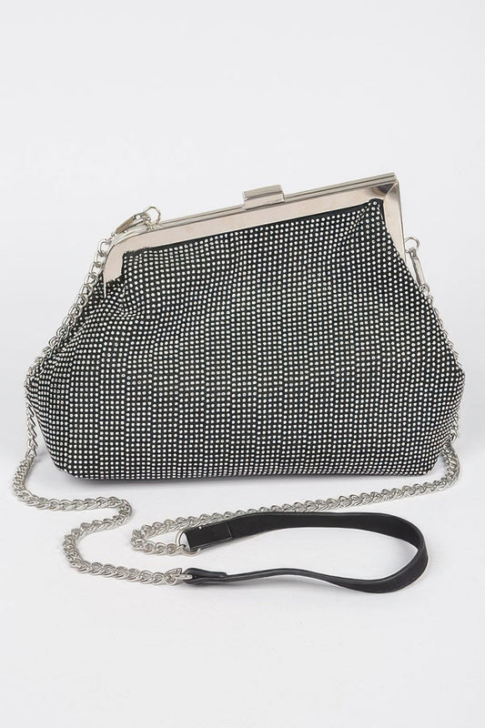 Women's Handbag Rhinestone Frame Clutch - HELL'S KITCHEN - BYMANYC ® New York-0