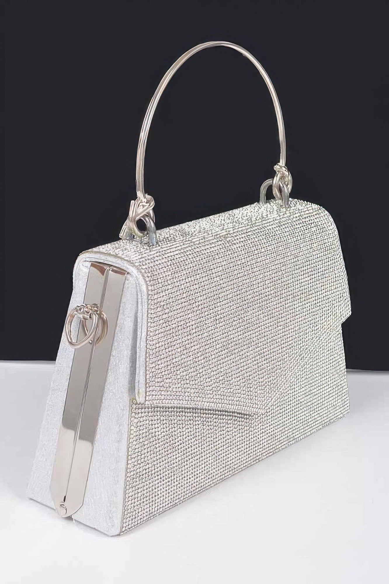 Women's Handbag Rhinestone Metal Handle - SOHO - BYMANYC ® New York-1