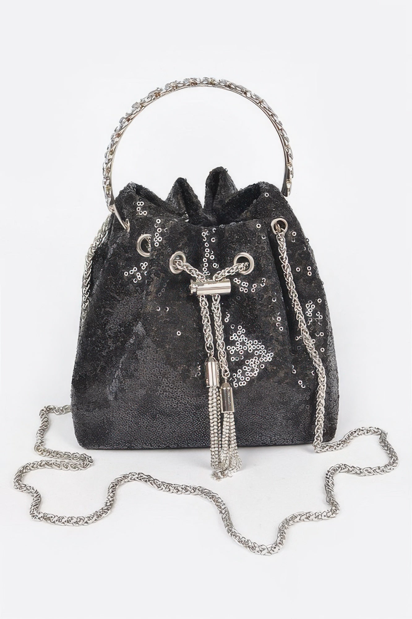 Women's Handbag Sequins Bucket Bag - NOHO - BYMANYC ® New York-0