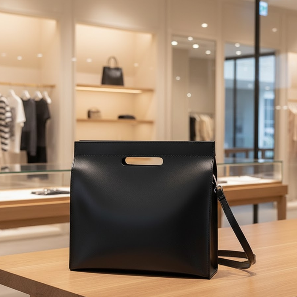 Women's Handbags: Minimalist Cutout Tote | Manhattan Chic Collection BYMANYC ® New York-1