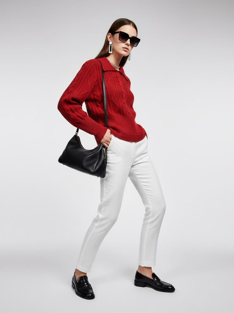 Women's Knit Sweater UPTOWN NYFW New Colecction BYMANYC ® New York-2