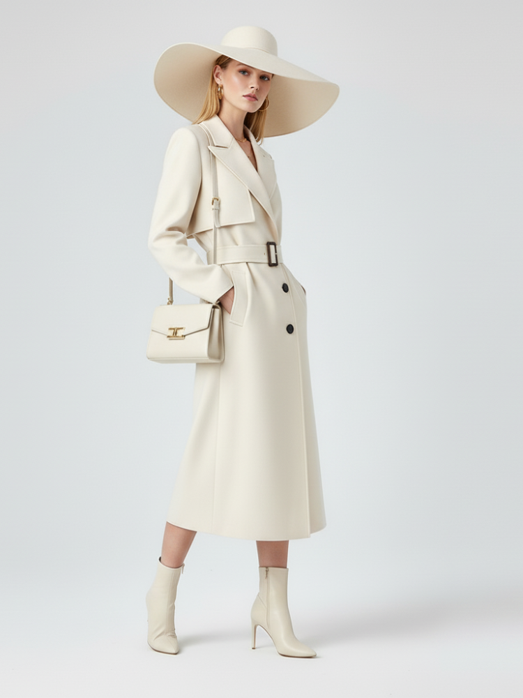 Women's Long Trench Coat FINANCIAL DISTRICT ECO COUTURE BYMANYC ® New York-2