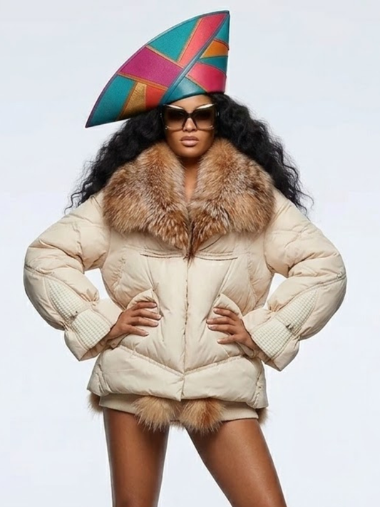 Women's Luxury Puffer Jacket ASPEN CHIC New Collection Prêt-à-Porter BYMANYC ® New York-0