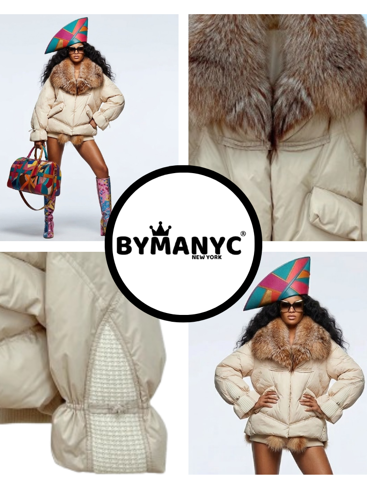 Women's Luxury Puffer Jacket ASPEN CHIC New Collection Prêt-à-Porter BYMANYC ® New York-2