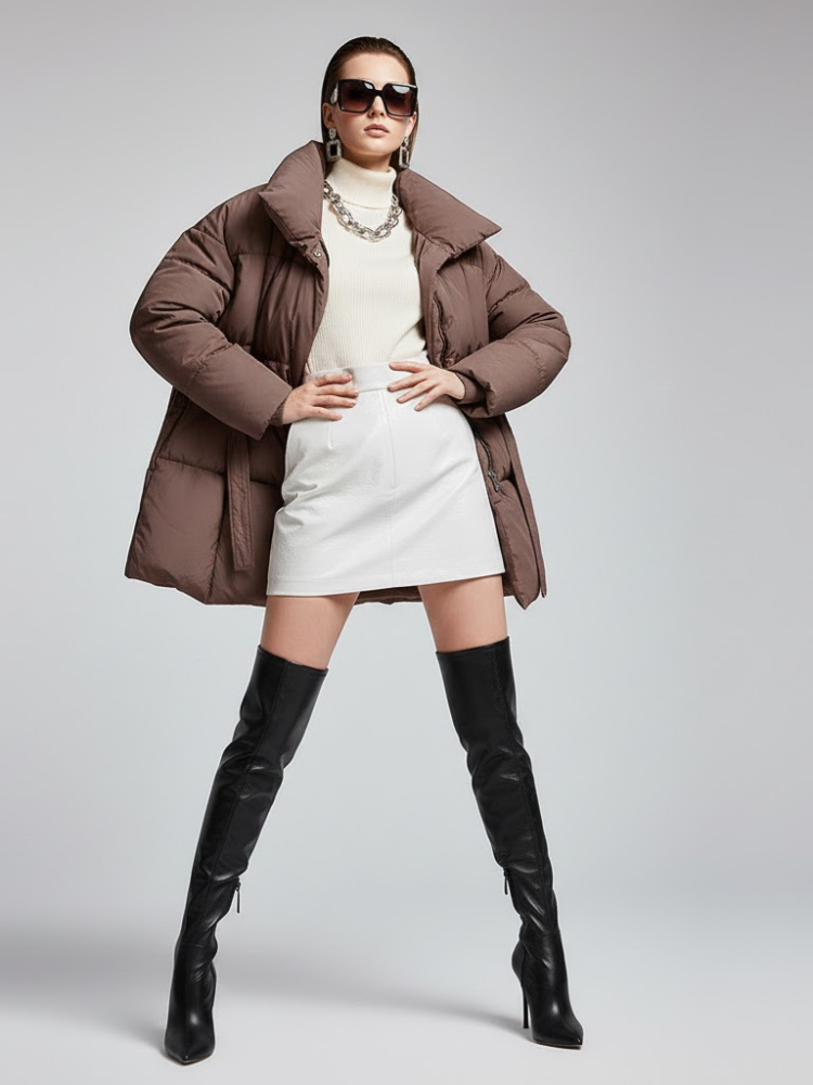 Women's Oversized Puffer Jacket FINANCIAL DISTRICT New Collection Couture in Manhattan BYMANYC ® New York-0