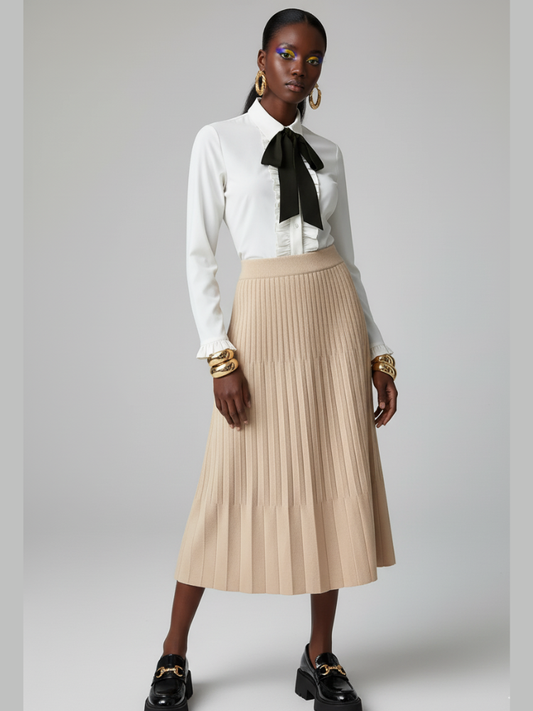 Women's Pleated Skirt CHELSEA COUTURE BYMANYC ® New York-0