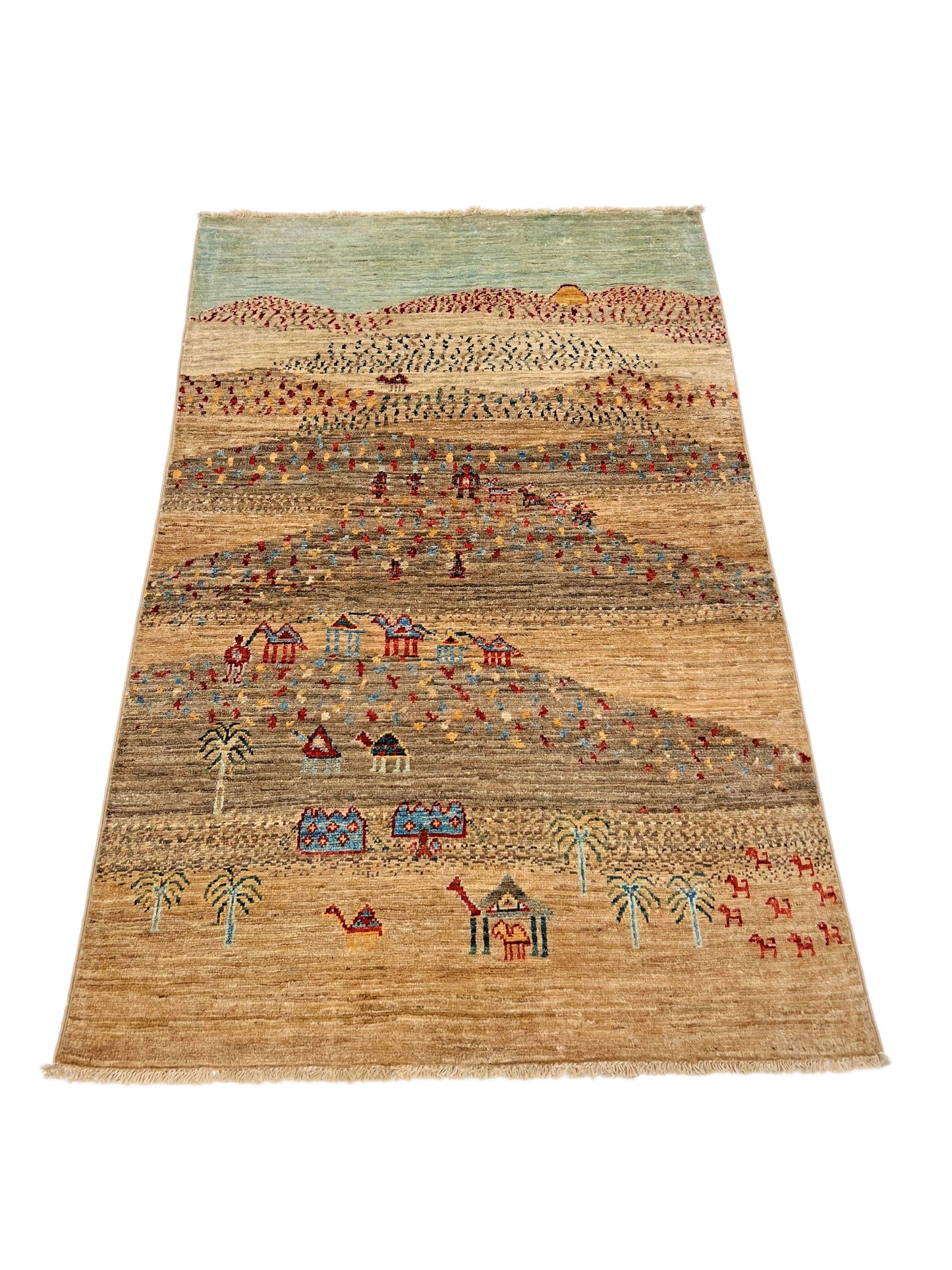 Afghan Gabbeh (3x5) brown-1