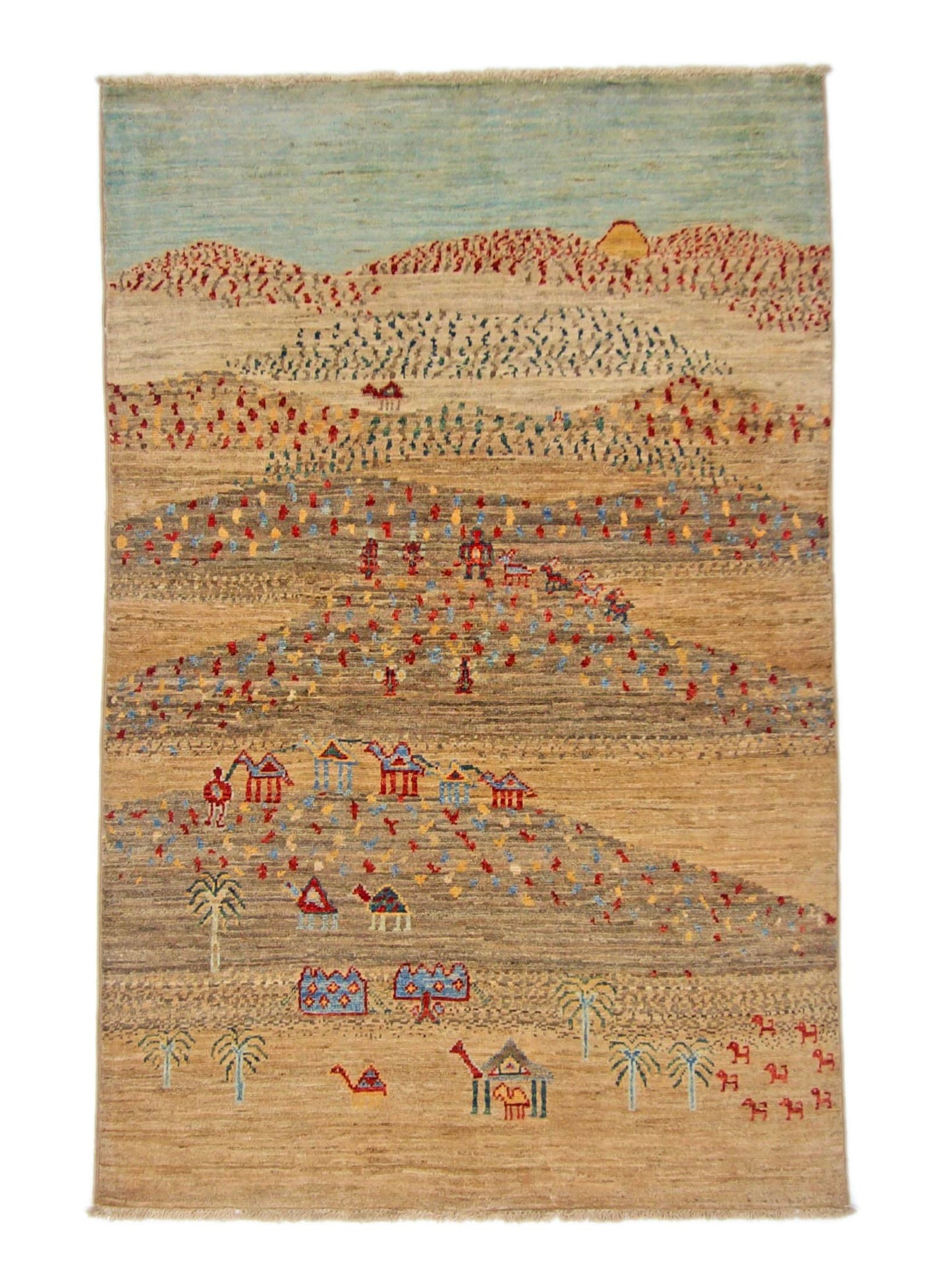 Afghan Gabbeh (3x5) brown-0