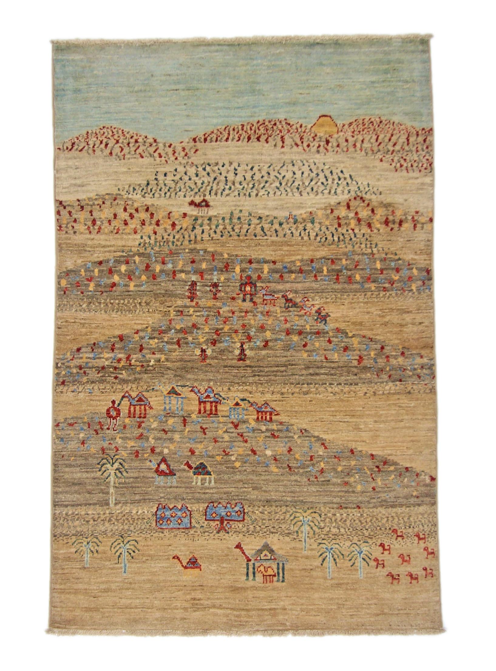 Afghan Gabbeh (3x5) brown-0