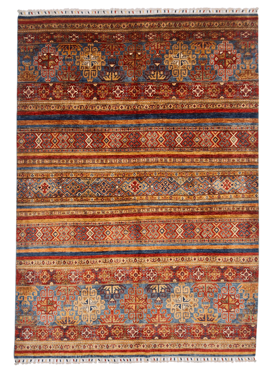 Khorjin (6'01"x8'07") blue/mulitcolor-0