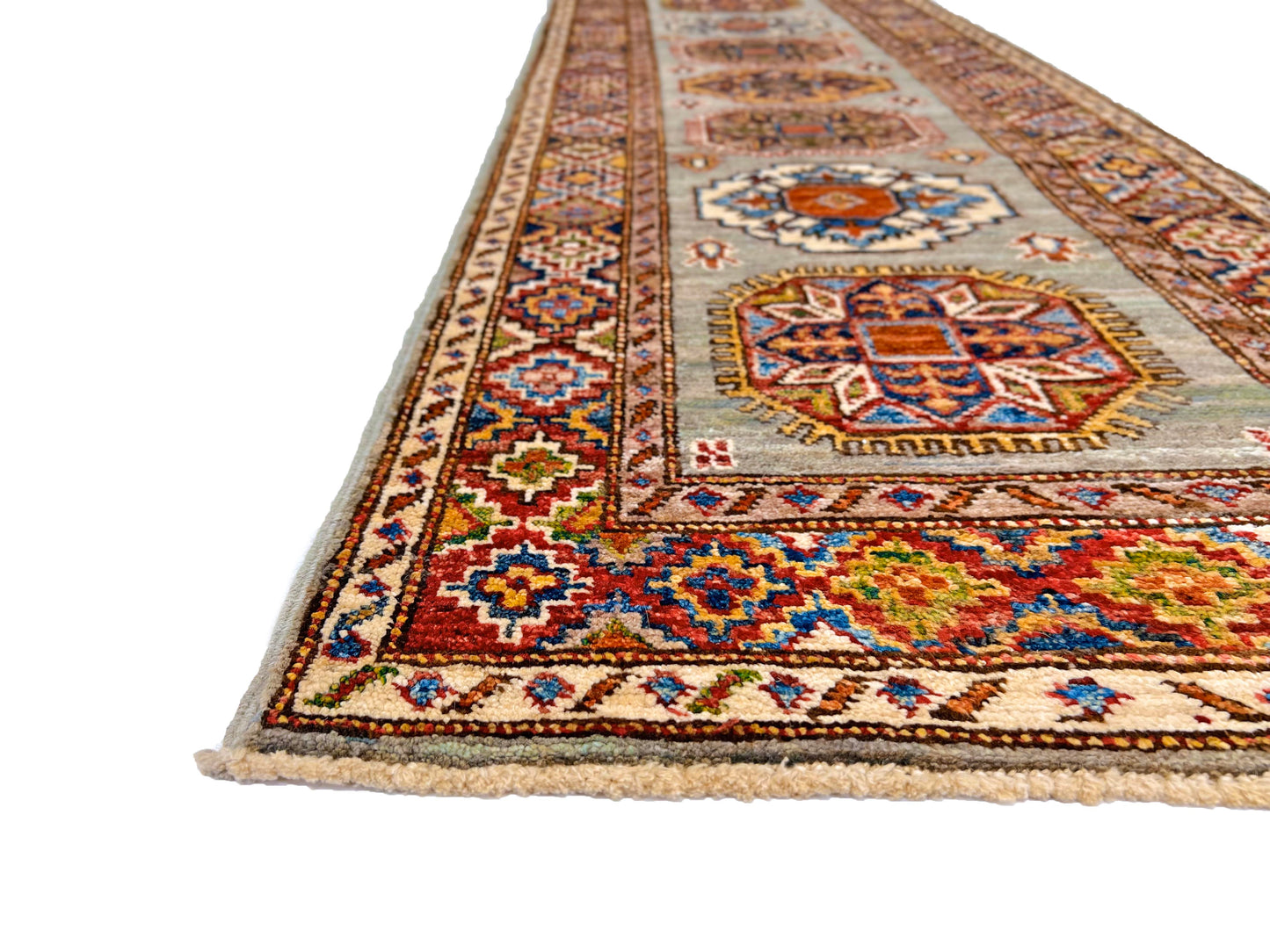 Super Kazak (1'11"x5'08") sand/multicolor-3