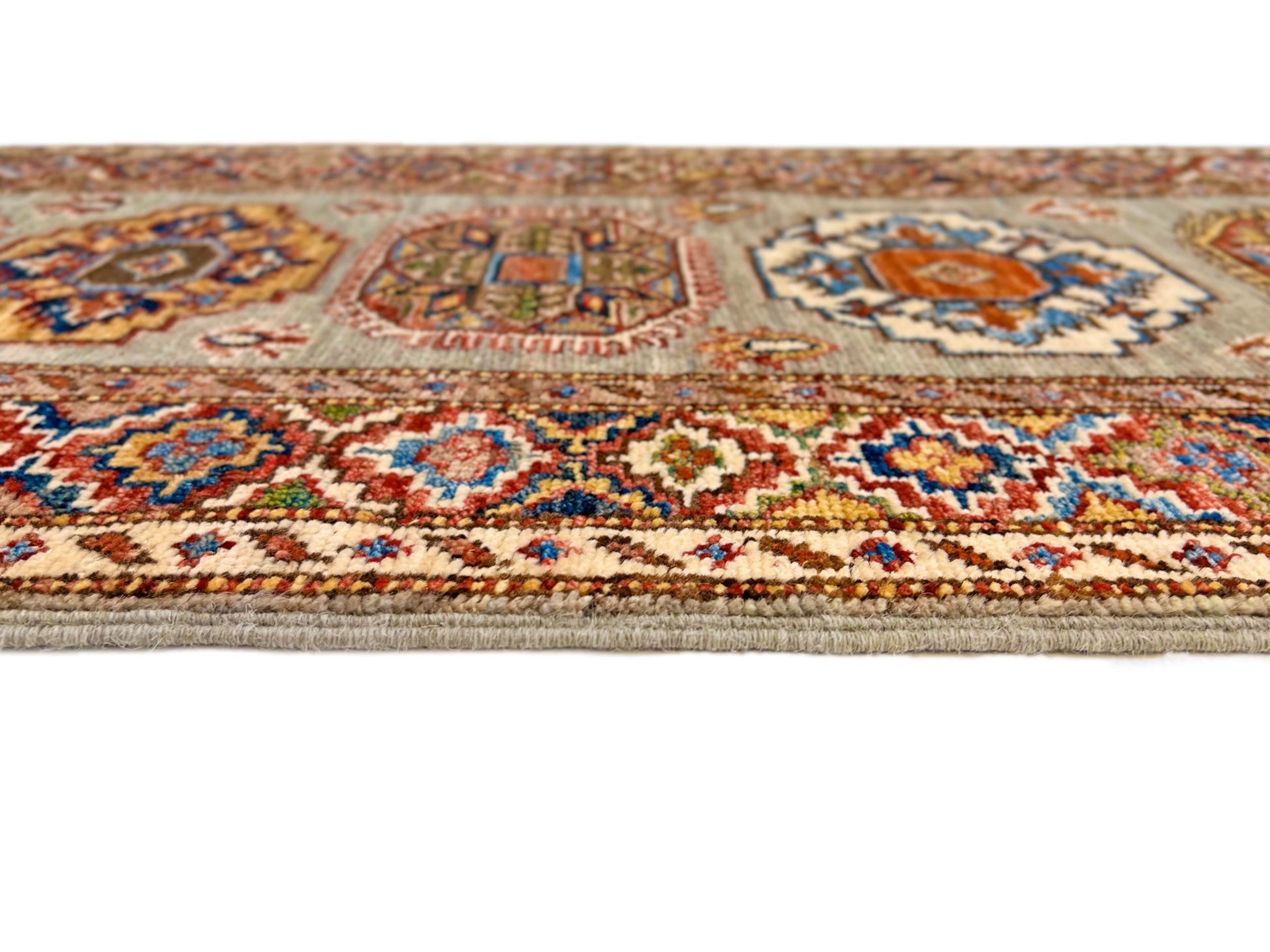 Super Kazak (1'11"x5'08") sand/multicolor-4