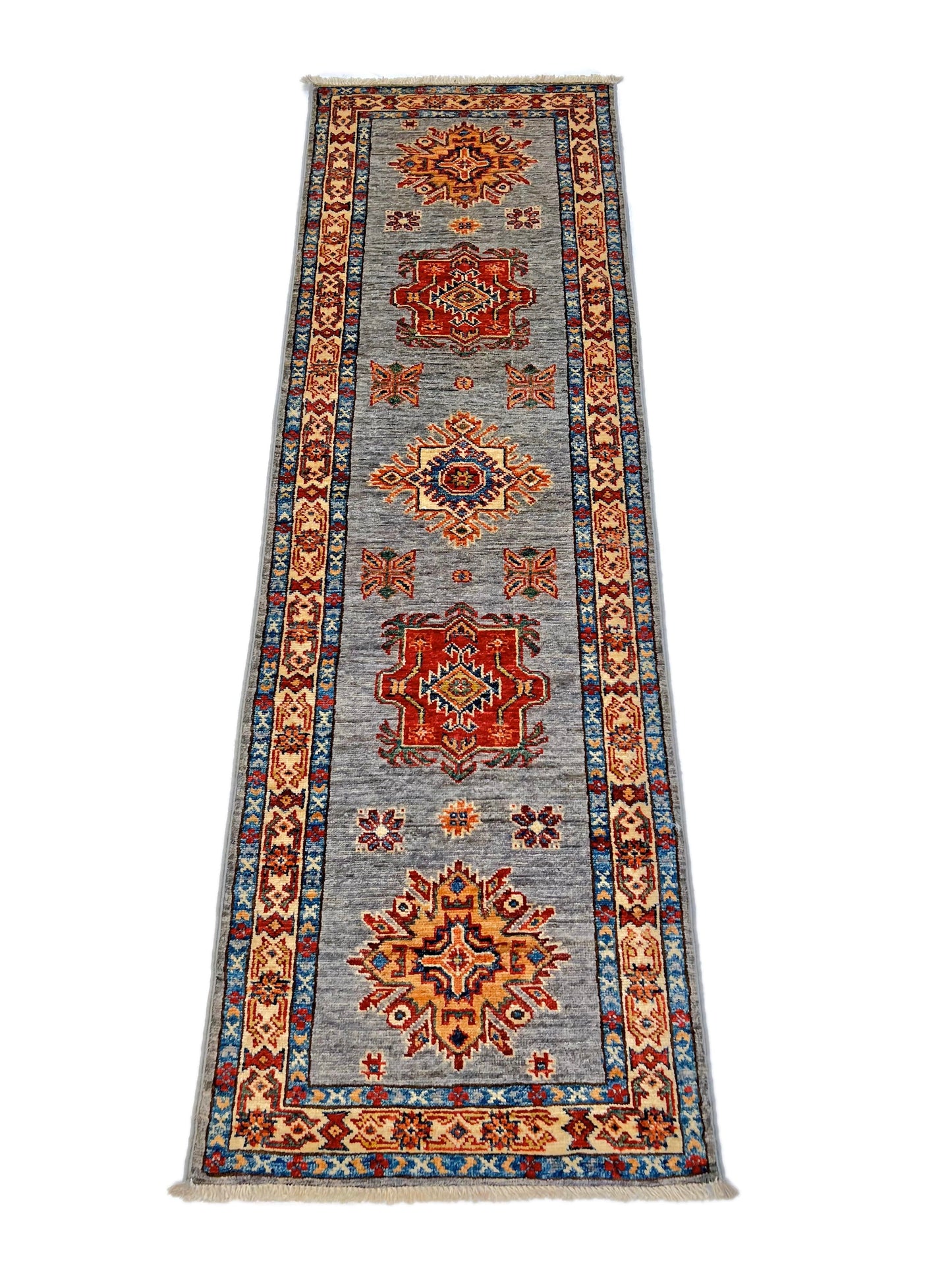 Super Kazak (1'11"x6'02") gray/multicolor-1