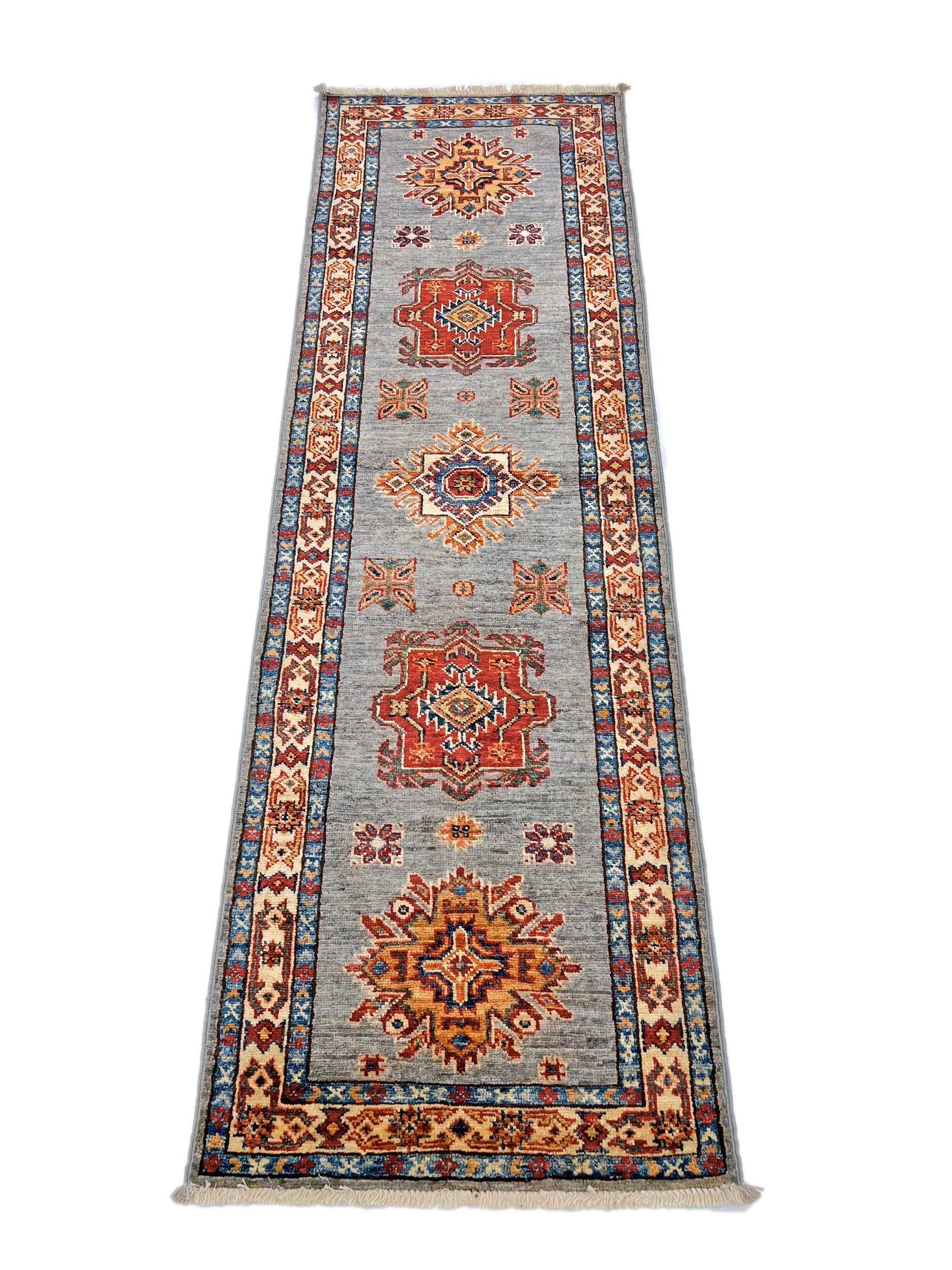 Super Kazak (1'11"x6'02") gray/multicolor-2