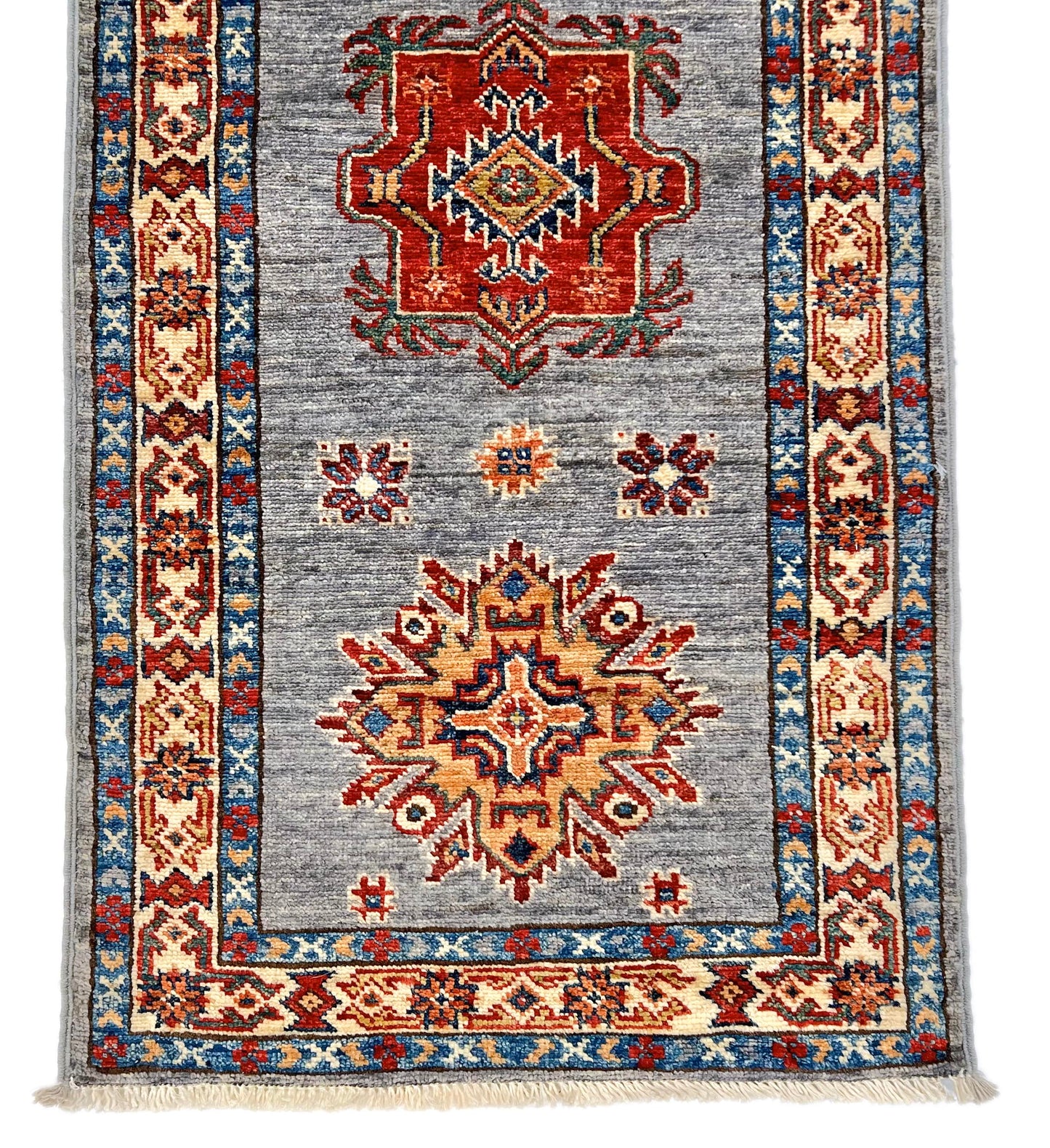 Super Kazak (1'11"x6'02") gray/multicolor-3
