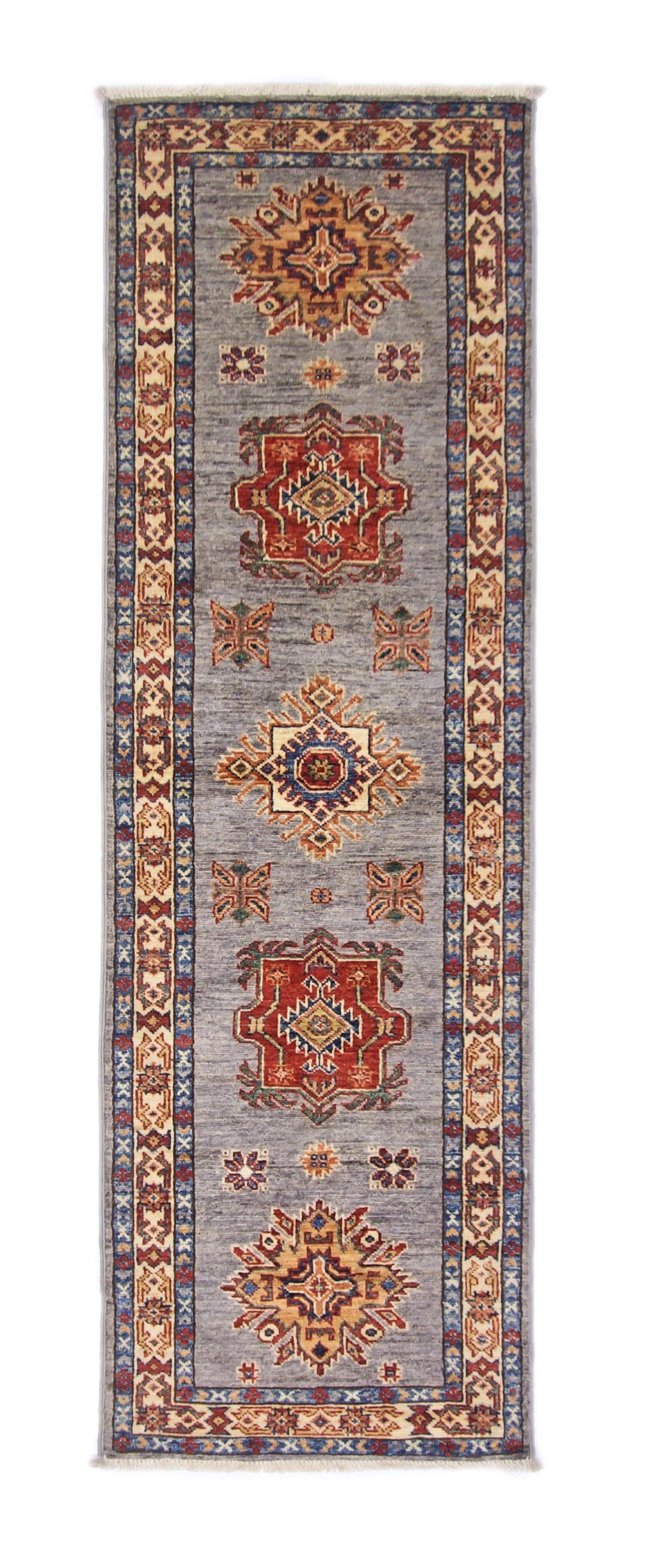 Super Kazak (1'11"x6'02") gray/multicolor-0